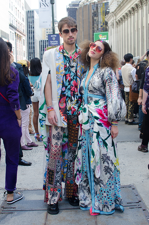 Kids review Hippie couple in NYC street style